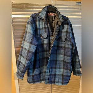 Vintage Northcrest Wool Quilted Plaid Flannel Jacket Size Medium